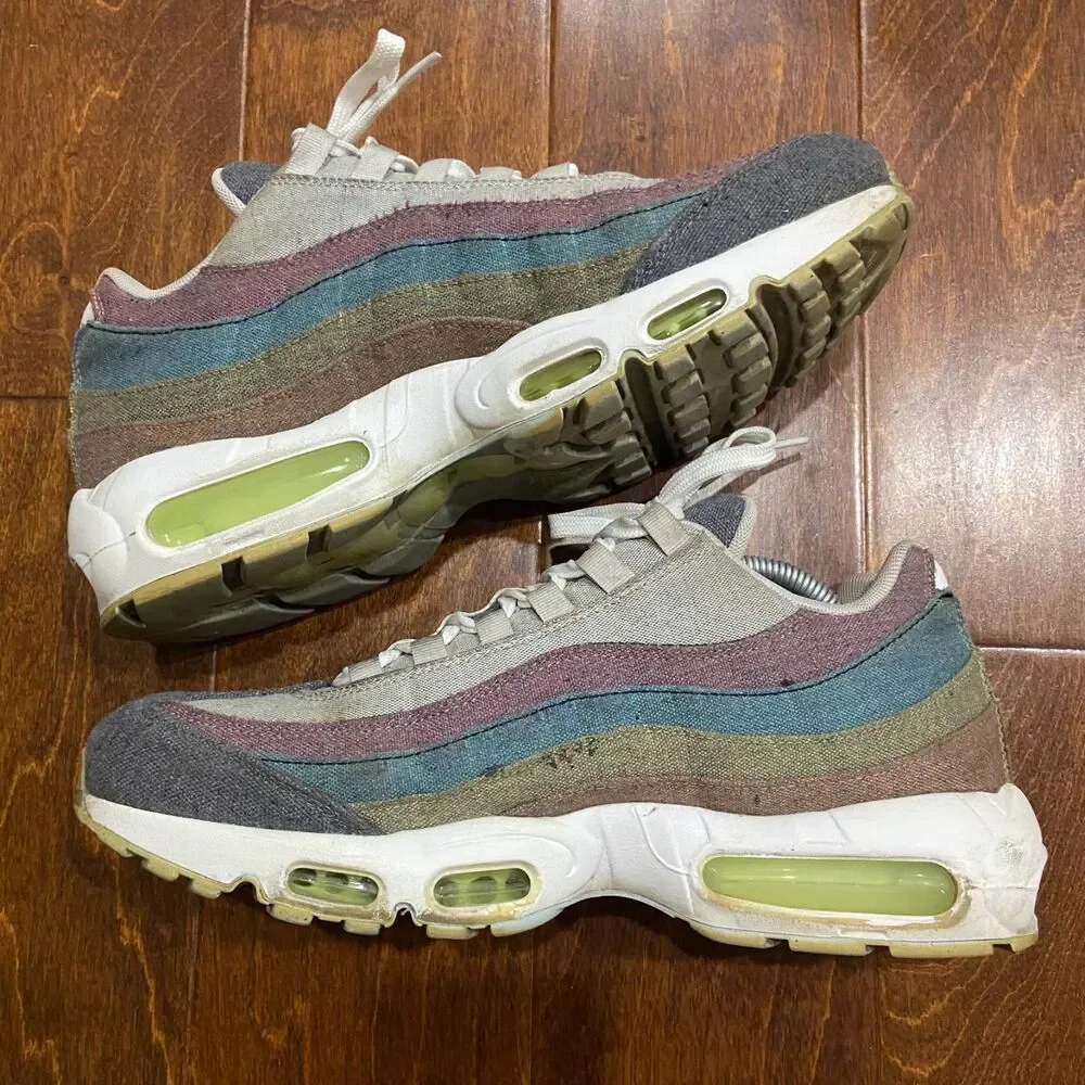 Nike Air Max 95 Multicolor Recycled Canvas Pack CK6478-001 Sneakers Mens Size 11
